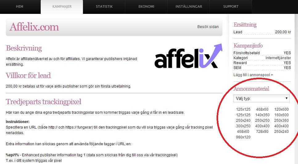 affelix affiliateprogram