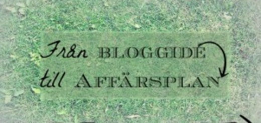 bloggidé till affärsplan liten