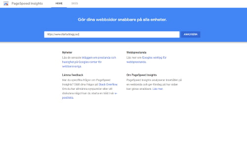 Google PageSpeed Insights