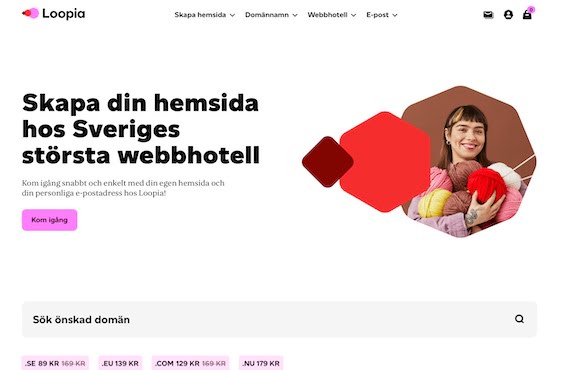 Webbhotell foretag Loopia.se
