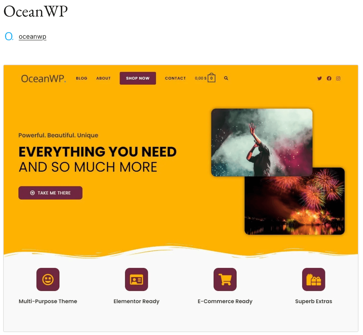 OceanWP wp-tema