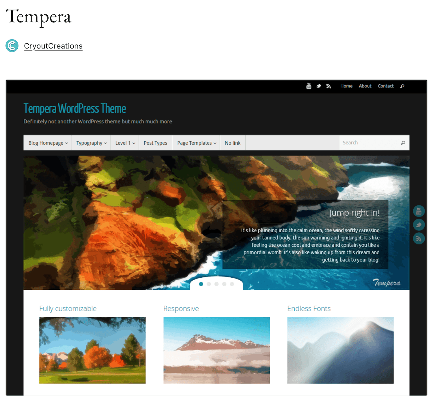 Tempera wp-tema