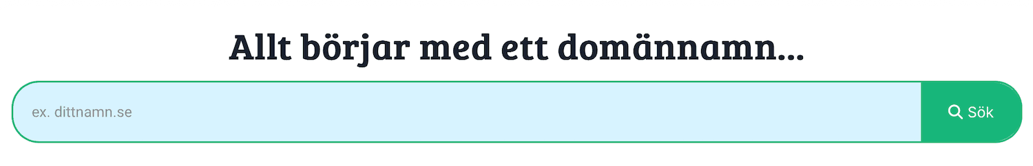 Miss Hosting sök domän