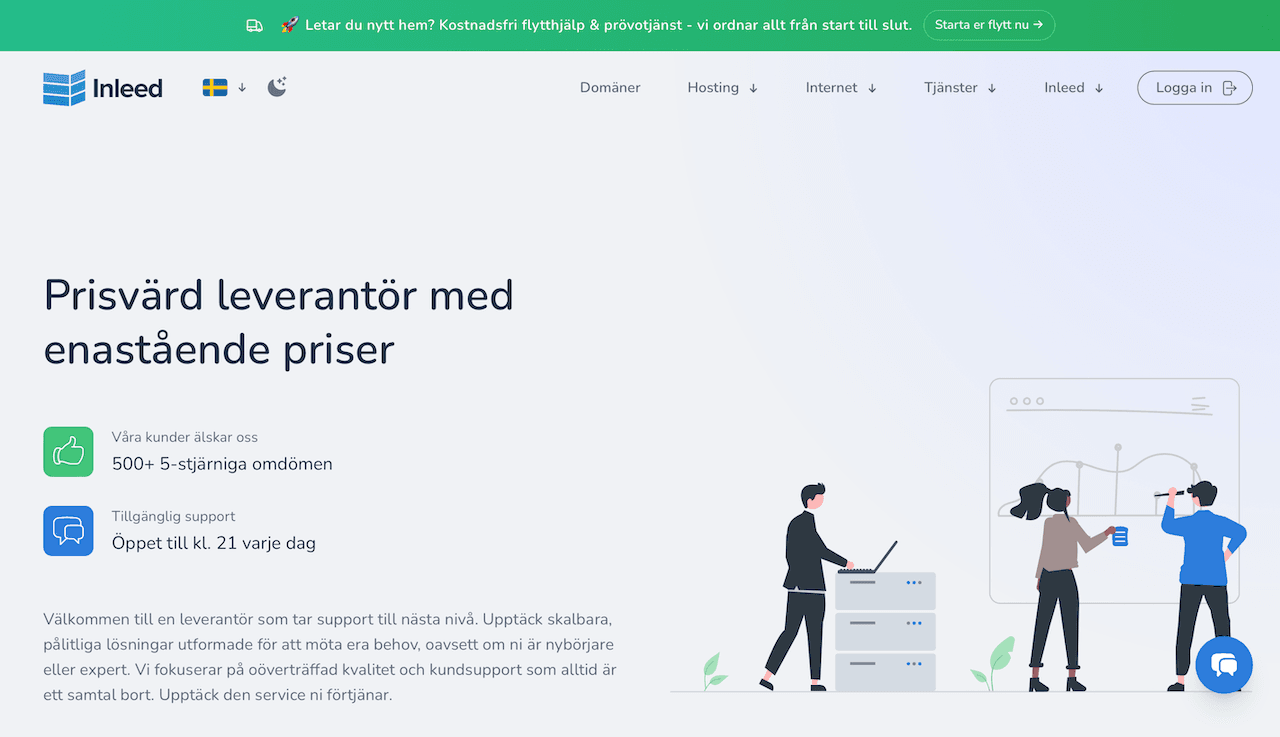 Inleed webbhotell