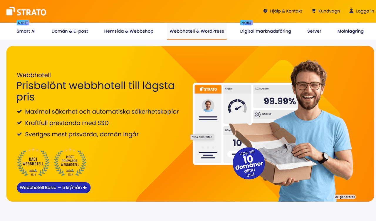Strato webbhotell