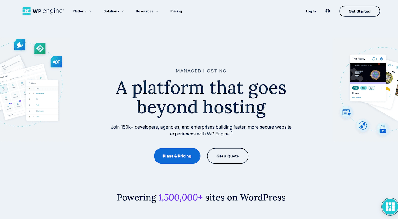 WPengine webbhotell