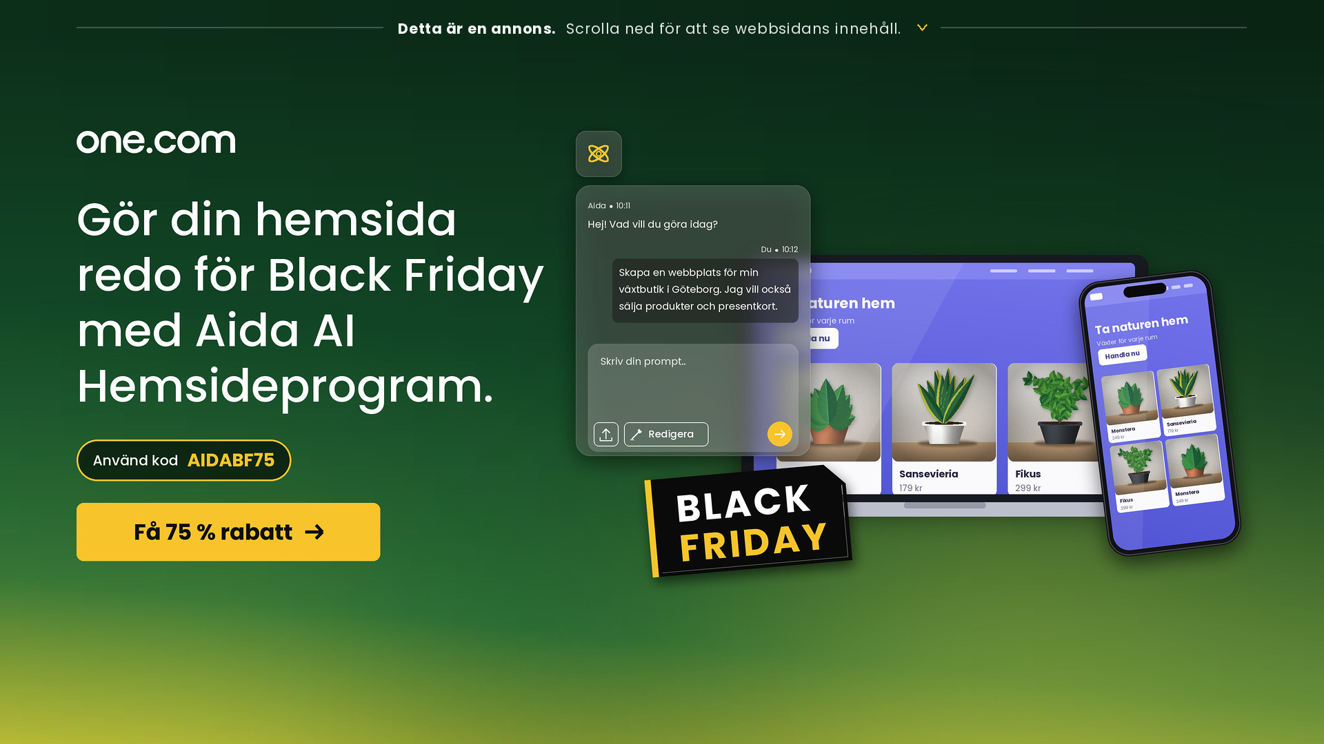 one.com Black Friday